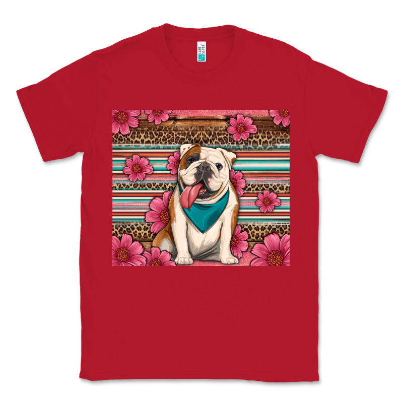British Bulldog Floral Serape Tumbler Classic Tee by Artiststas | Teevron