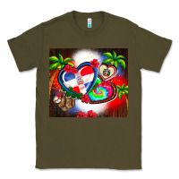Army Green dominican republic  leopard Classic Tee - AdoDesignShop