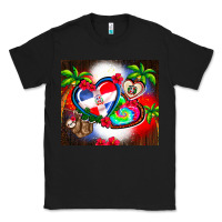 Black dominican republic  leopard Classic Tee - AdoDesignShop