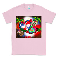 Bubblegum Pink dominican republic  leopard Classic Tee - AdoDesignShop