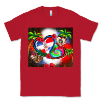 Red dominican republic  leopard Classic Tee - AdoDesignShop