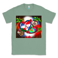 Sage dominican republic  leopard Classic Tee - AdoDesignShop