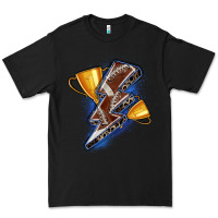 Black football lightning bolt Premium Tee - Zillion Design Studio