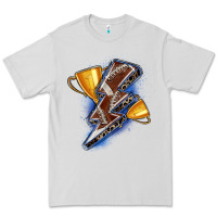 Dove Grey football lightning bolt Premium Tee - Zillion Design Studio