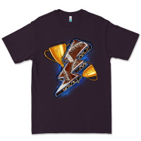 Plum football lightning bolt Premium Tee - Zillion Design Studio
