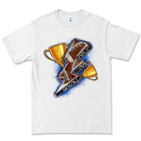 White football lightning bolt Premium Tee - Zillion Design Studio