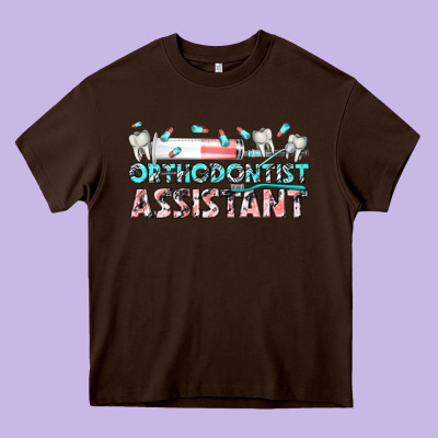 Orthodontist Assistant Heavy Core Tee Designed By Texasbilliewilder