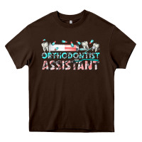 Chocolate Brown orthodontist assistant Heavy Core Tee - texasbilliewilder