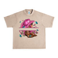 French Oak pink cowgirl hat and roses Urban Heavy Tee - AdoDesignShop