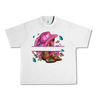Lunar Rock pink cowgirl hat and roses Urban Heavy Tee - AdoDesignShop