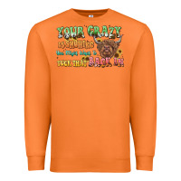 Carrot your crazy is showing cow Premium Sweatshirt - LillyAllenDesigns