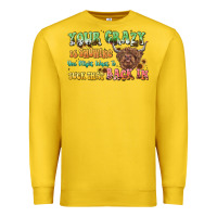 Lemon your crazy is showing cow Premium Sweatshirt - LillyAllenDesigns