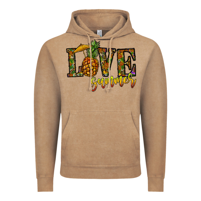Love Summer Pinapple Vintage Hoodie by CowhideDigitalArt | Teevron