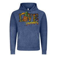 Vintage Denim love summer pinapple Vintage Hoodie - CowhideDigitalArt
