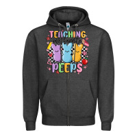 Charcoal Heather teaching my favorite peeps Zipper Hoodie - MaliasSmallBusiness