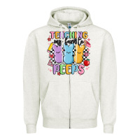 Oatmeal Heather teaching my favorite peeps Zipper Hoodie - MaliasSmallBusiness