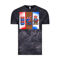 Cloud Black usa macaroon and boots Vintage Tee - AdoDesignShop