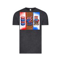 Vintage Black usa macaroon and boots Vintage Tee - AdoDesignShop