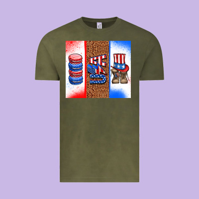 Usa Macaroon And Boots Vintage Tee Designed By Adodesignshop