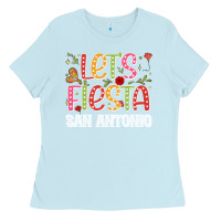 Baby Blue lets fiesta san antonio Ladies Tee - JahusDesignShop