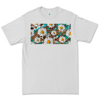 Dove Grey leopard daisy Premium Tee - RanaPortraitStore