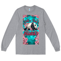 Heather Grey just a girl who loves pandas Long Sleeve Tee - LillyAllenDesigns