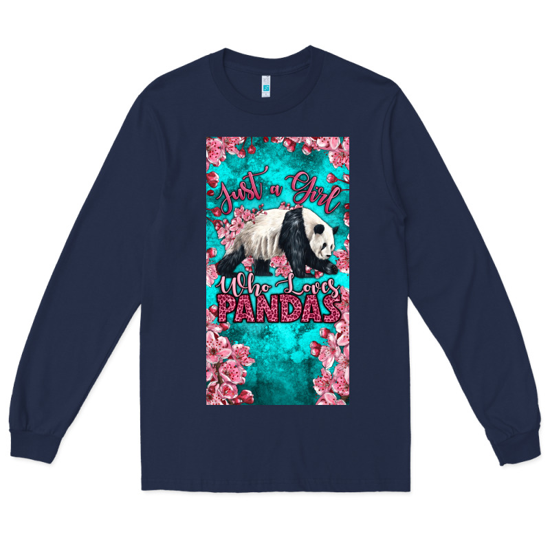 Just A Girl Who Loves Pandas Long Sleeve Tee by LillyAllenDesigns | Teevron