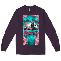 Plum just a girl who loves pandas Long Sleeve Tee - LillyAllenDesigns