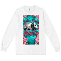 White just a girl who loves pandas Long Sleeve Tee - LillyAllenDesigns
