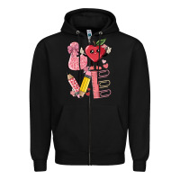 Black love teacher Zipper Hoodie - MaliasSmallBusiness
