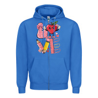 True Royal love teacher Zipper Hoodie - MaliasSmallBusiness
