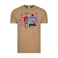 Vintage Coffee sunflower in october we wear pink Vintage Tee - AdoDesignShop