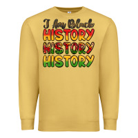 Antique Gold i am black history Premium Sweatshirt - LillyAllenDesigns