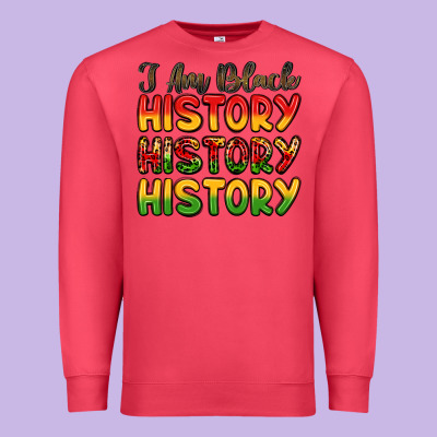 I Am Black History Premium Sweatshirt Designed By Lillyallendesigns