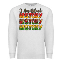 Oatmeal Heather i am black history Premium Sweatshirt - LillyAllenDesigns