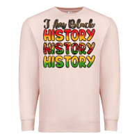 Pale Pink i am black history Premium Sweatshirt - LillyAllenDesigns