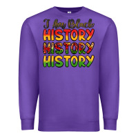 Purple i am black history Premium Sweatshirt - LillyAllenDesigns