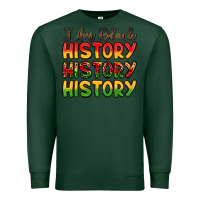 Sports Green i am black history Premium Sweatshirt - LillyAllenDesigns