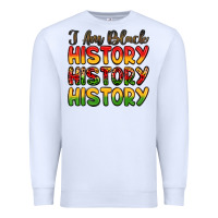 White i am black history Premium Sweatshirt - LillyAllenDesigns