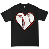 Black baseball heart Premium Tee - texasbilliewilder
