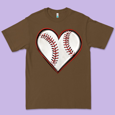 Premium Tee baseball heart