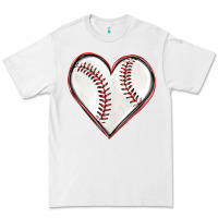 White baseball heart Premium Tee - texasbilliewilder