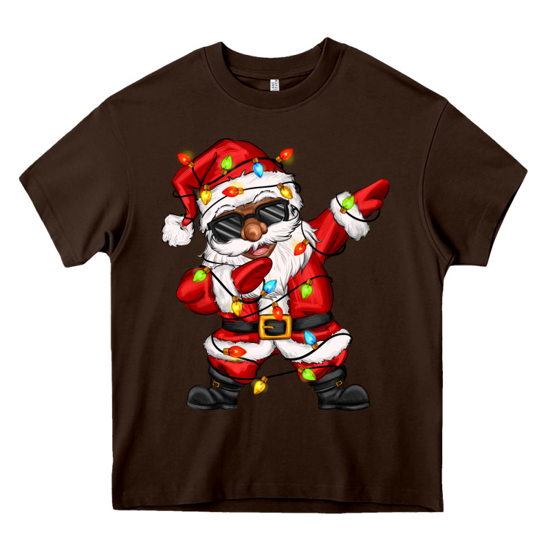 Afro Dabbing Santa Heavy Core Tee by Zillion Design Studio | Teevron