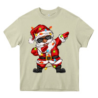 Mossy afro dabbing santa Heavy Core Tee - Zillion Design Studio