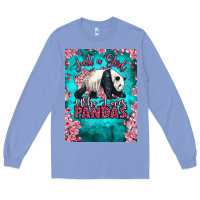 Colony Blue just a girl who loves pandas Long Sleeve Tee - LillyAllenDesigns