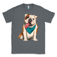 Charcoal Heather english bulldog Classic Tee - Artiststas