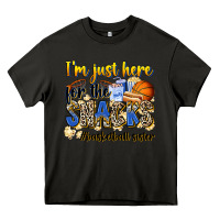 Asphalt im just here for the snacks basketball sister Heavy Core Tee - Zillion Design Studio