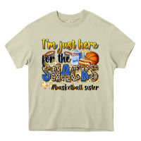 Mossy im just here for the snacks basketball sister Heavy Core Tee - Zillion Design Studio