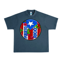 Midnight Navy puerto rico coasters Urban Heavy Tee - AdoDesignShop