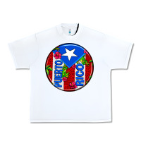 White puerto rico coasters Urban Heavy Tee - AdoDesignShop
